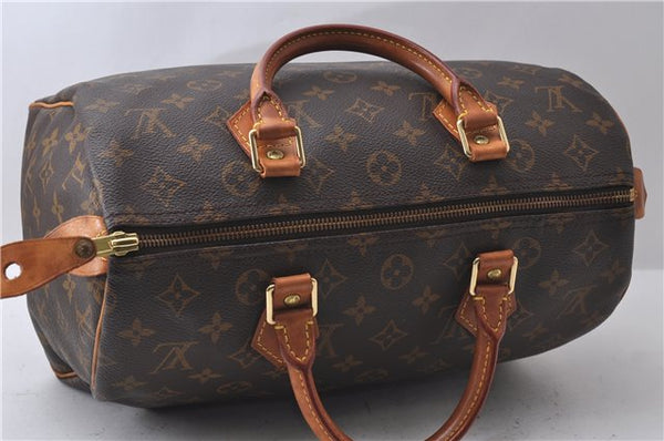 Authentic Louis Vuitton Monogram Speedy 30 Hand Bag M41526 LV 2910D