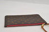 Authentic Louis Vuitton Monogram Neverfull GM Pouch Purse Clutch Bag Pink 2910I