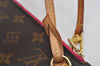 Authentic Louis Vuitton Monogram Neverfull GM Pouch Purse Clutch Bag Pink 2910I