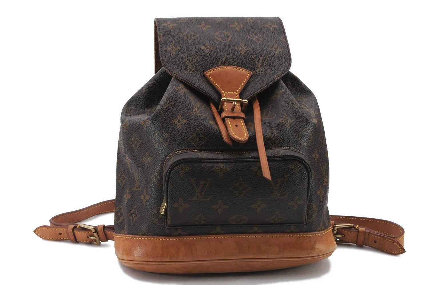 Authentic Louis Vuitton Monogram Montsouris MM Backpack M51136 LV 2911D
