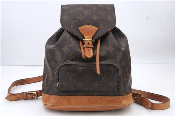 Authentic Louis Vuitton Monogram Montsouris MM Backpack M51136 LV 2911D