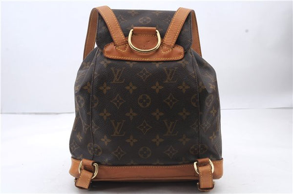 Authentic Louis Vuitton Monogram Montsouris MM Backpack M51136 LV 2911D