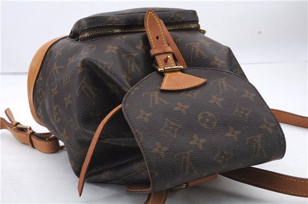 Authentic Louis Vuitton Monogram Montsouris MM Backpack M51136 LV 2911D