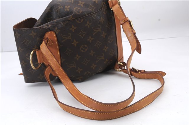 Authentic Louis Vuitton Monogram Montsouris MM Backpack M51136 LV 2911D