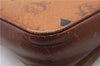 Authentic MCM Visetos Leather Vintage Shoulder Cross Body Bag Purse Brown 2912E