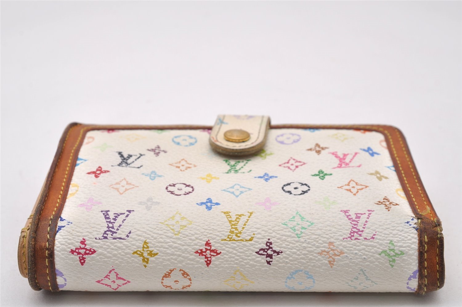 Louis Vuitton Monogram Multicolor Porte Monnaie Billets Viennois Wallet LV 2913I