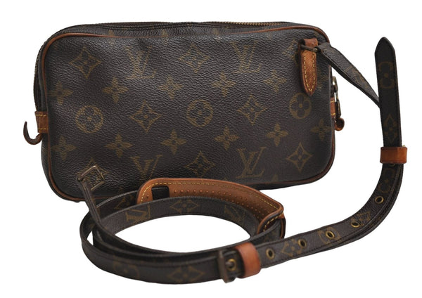 Auth Louis Vuitton Monogram Marly Bandouliere Shoulder Bag M51828 LV Junk 2914E