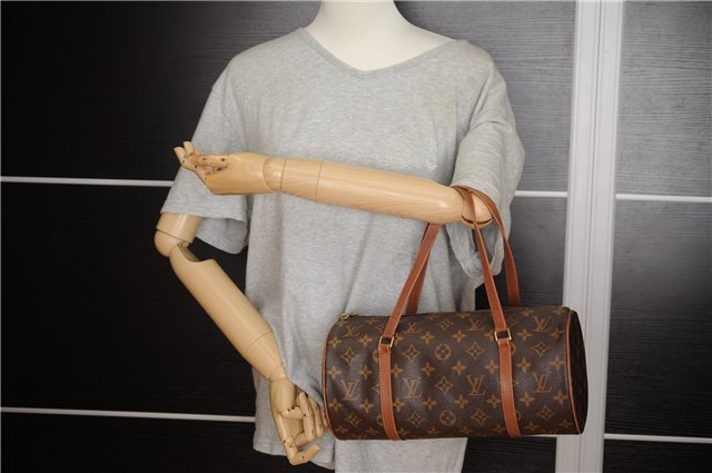 Authentic Louis Vuitton Monogram Papillon 30 Hand Bag Old Model LV 2914F