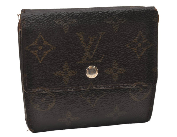 Authentic Louis Vuitton Monogram Portefeuille Elise Wallet Purse M61654 LV 2914I