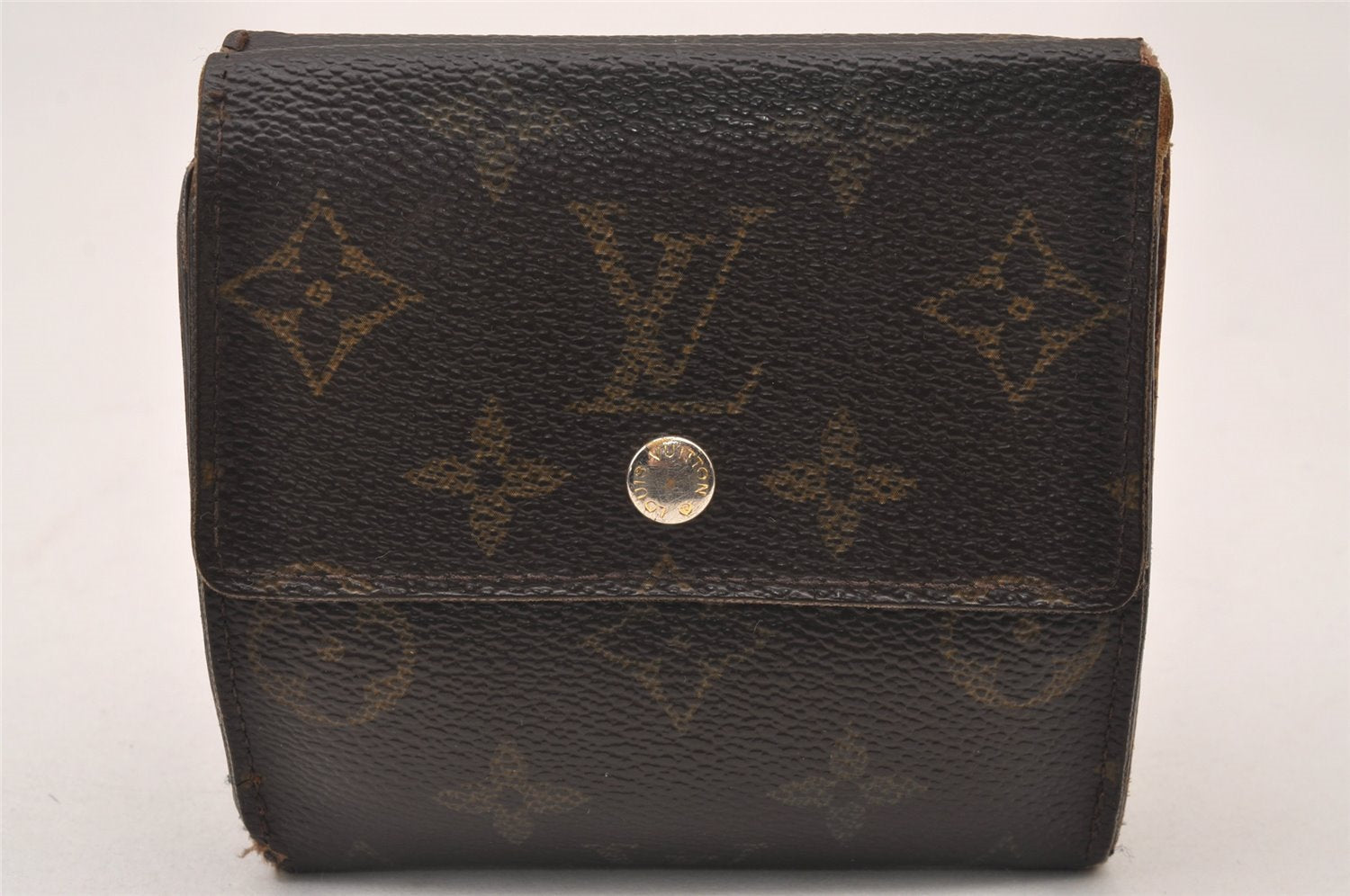 Authentic Louis Vuitton Monogram Portefeuille Elise Wallet Purse M61654 LV 2914I