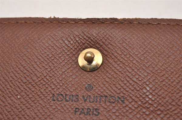 Authentic Louis Vuitton Monogram Portefeuille Elise Wallet Purse M61654 LV 2914I