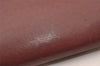 Authentic Cartier Must de Cartier Clutch Hand Bag Leather Bordeaux Red 2915I