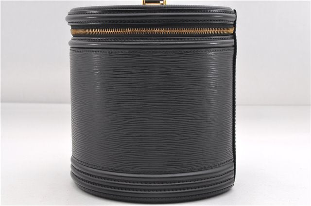 Authentic Louis Vuitton Epi Cannes Cosmetic Hand Bag Black M48032 LV 2916E