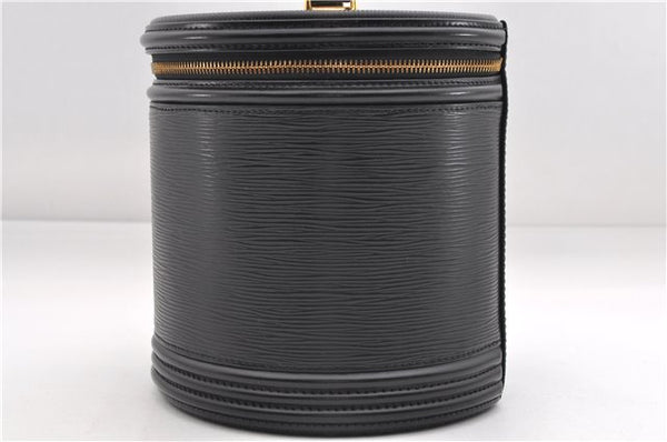 Authentic Louis Vuitton Epi Cannes Cosmetic Hand Bag Black M48032 LV 2916E