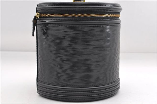 Authentic Louis Vuitton Epi Cannes Cosmetic Hand Bag Black M48032 LV 2916E