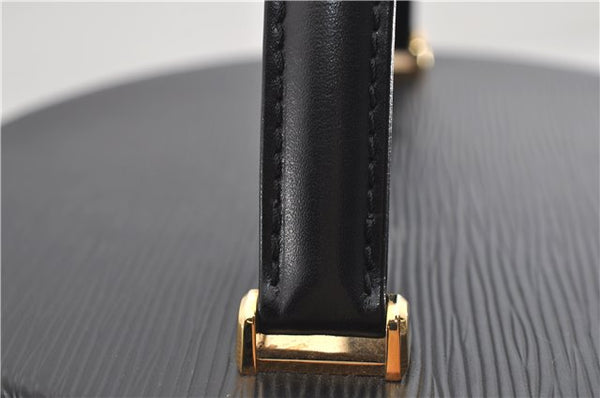 Authentic Louis Vuitton Epi Cannes Cosmetic Hand Bag Black M48032 LV 2916E