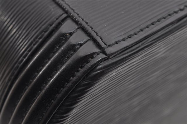 Authentic Louis Vuitton Epi Cannes Cosmetic Hand Bag Black M48032 LV 2916E