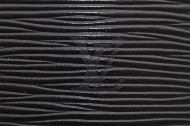Authentic Louis Vuitton Epi Cannes Cosmetic Hand Bag Black M48032 LV 2916E