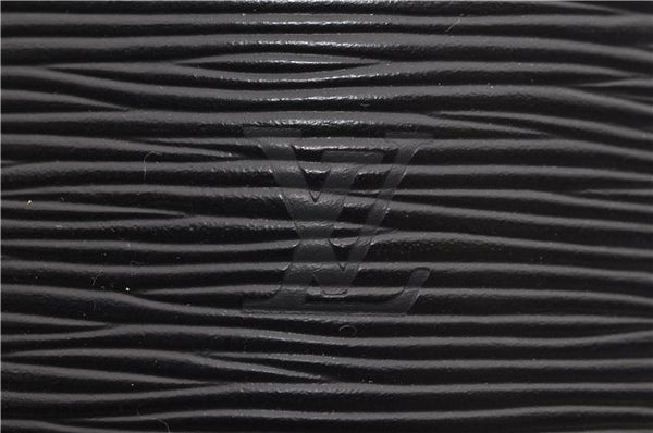 Authentic Louis Vuitton Epi Cannes Cosmetic Hand Bag Black M48032 LV 2916E