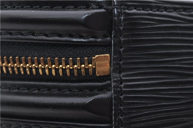 Authentic Louis Vuitton Epi Cannes Cosmetic Hand Bag Black M48032 LV 2916E