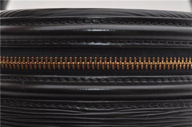 Authentic Louis Vuitton Epi Cannes Cosmetic Hand Bag Black M48032 LV 2916E