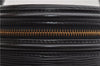 Authentic Louis Vuitton Epi Cannes Cosmetic Hand Bag Black M48032 LV 2916E