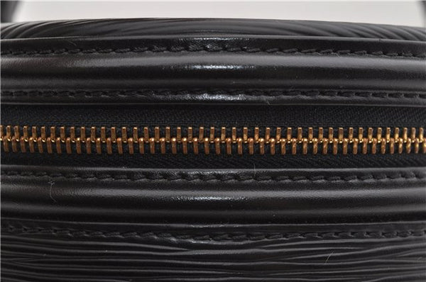 Authentic Louis Vuitton Epi Cannes Cosmetic Hand Bag Black M48032 LV 2916E