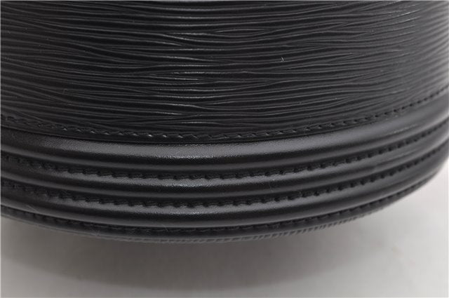 Authentic Louis Vuitton Epi Cannes Cosmetic Hand Bag Black M48032 LV 2916E