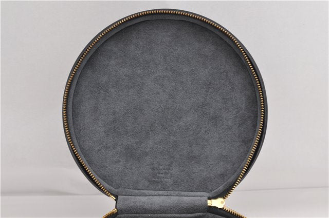 Authentic Louis Vuitton Epi Cannes Cosmetic Hand Bag Black M48032 LV 2916E