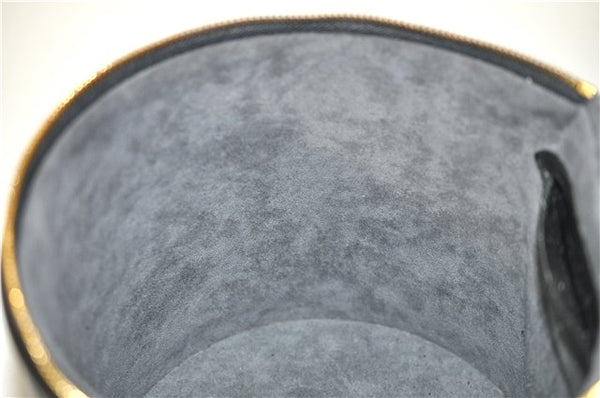 Authentic Louis Vuitton Epi Cannes Cosmetic Hand Bag Black M48032 LV 2916E