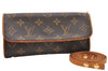 Authentic Louis Vuitton Monogram Pochette Twin PM Shoulder Bag M51854 LV 2917E