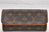 Authentic Louis Vuitton Monogram Pochette Twin PM Shoulder Bag M51854 LV 2917E
