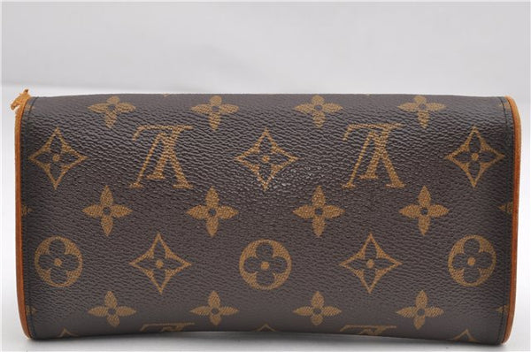 Authentic Louis Vuitton Monogram Pochette Twin PM Shoulder Bag M51854 LV 2917E