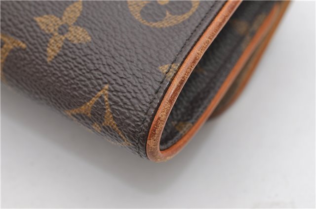 Authentic Louis Vuitton Monogram Pochette Twin PM Shoulder Bag M51854 LV 2917E