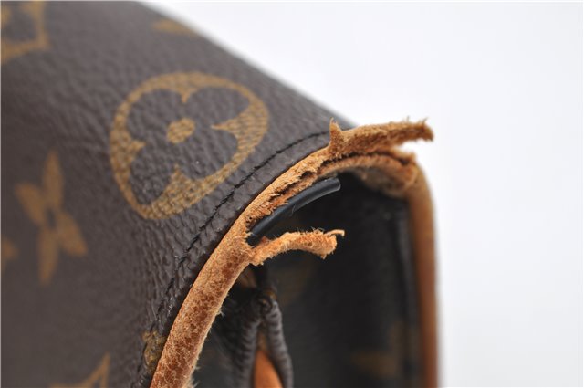 Authentic Louis Vuitton Monogram Pochette Twin PM Shoulder Bag M51854 LV 2917E