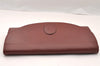 Authentic Cartier Must de Cartier Clutch Hand Bag Leather Bordeaux Red 2917I