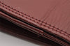 Authentic Cartier Must de Cartier Clutch Hand Bag Leather Bordeaux Red 2917I