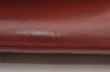 Authentic Cartier Must de Cartier Clutch Hand Bag Leather Bordeaux Red 2917I