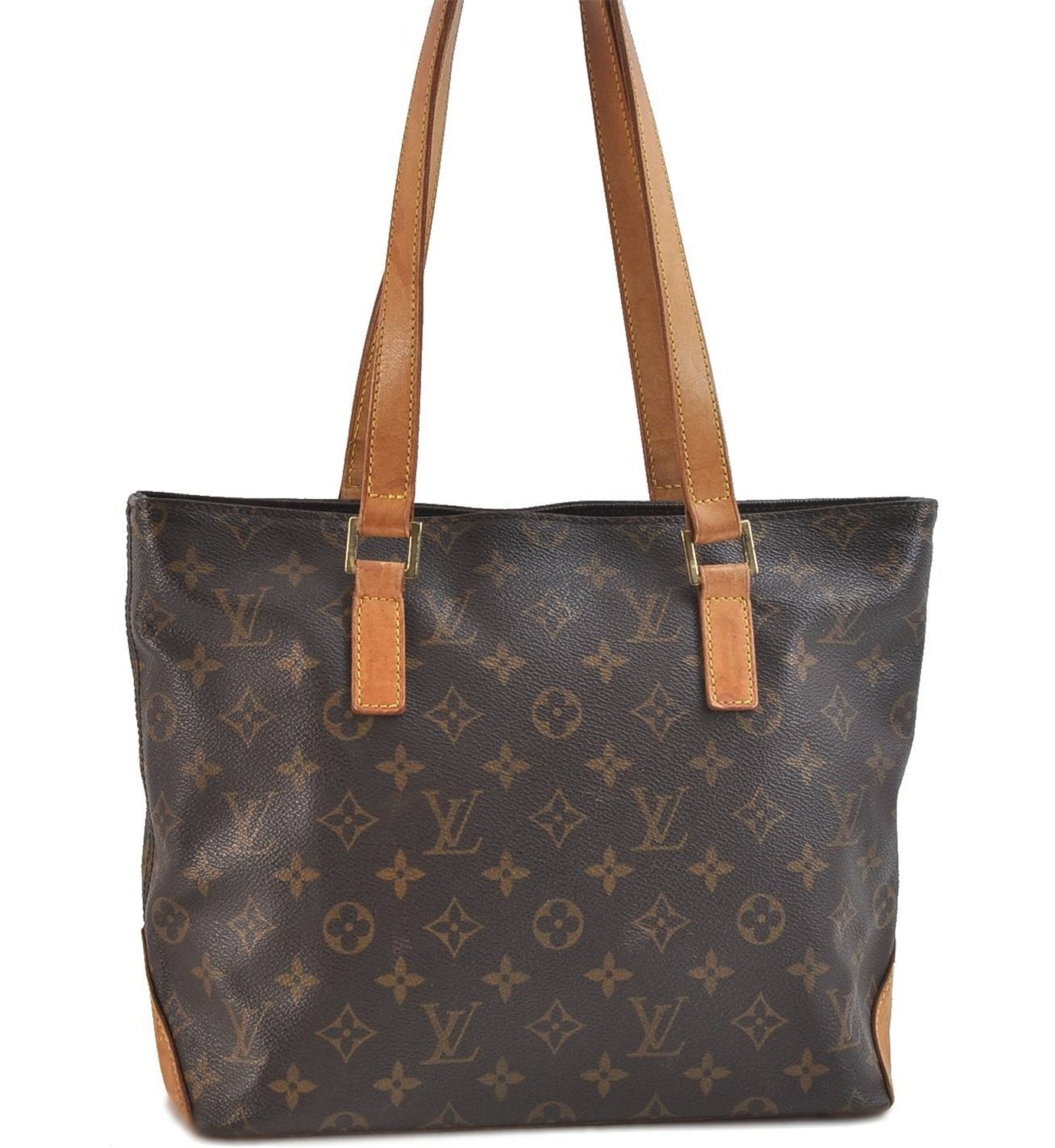 Authentic Louis Vuitton Monogram Cabas Piano Tote Bag M51148 LV 2918D