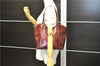 Authentic Louis Vuitton Vernis Avalon GM Shoulder Bag M91742 Bordeaux Red 2918E