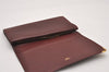 Authentic Cartier Must de Long Wallet Glasses Case Leather Bordeaux 4Set 2918I