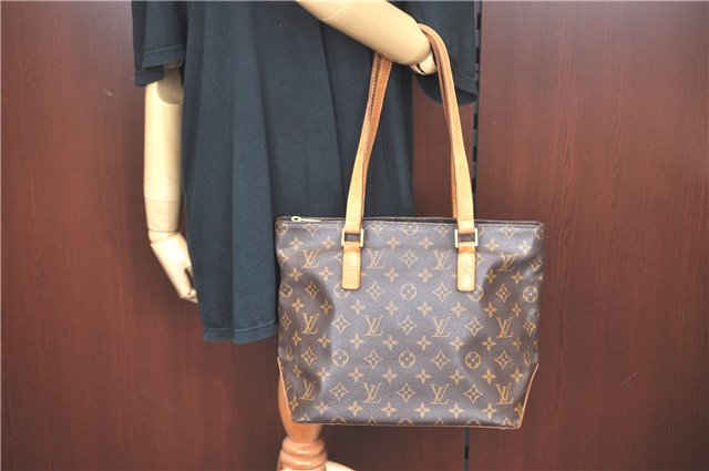 Authentic Louis Vuitton Monogram Cabas Piano Shoulder Tote Bag M51148 LV 2920D