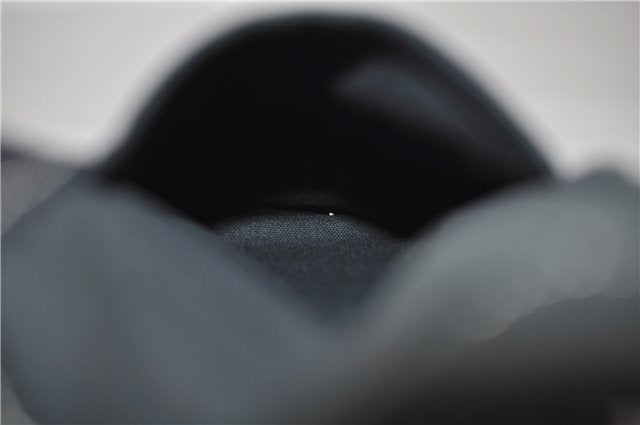 Authentic HERMES Deauville MM Hand Tote Bag Canvas Black 2920E