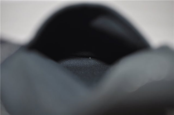 Authentic HERMES Deauville MM Hand Tote Bag Canvas Black 2920E