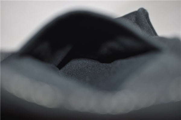 Authentic HERMES Deauville MM Hand Tote Bag Canvas Black 2920E