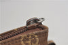 Authentic GUCCI Vintage Hand Bag Pouch Purse GG Canvas Leather Brown 2921E