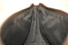 Authentic GUCCI Vintage Hand Bag Pouch Purse GG Canvas Leather Brown 2921E