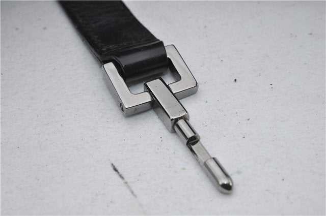 Authentic GUCCI Jumbo GG Jackie Shoulder Bag Canvas Leather 0021067 Black 2922E