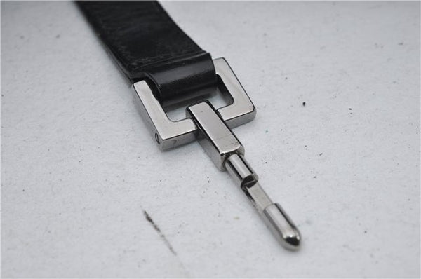 Authentic GUCCI Jumbo GG Jackie Shoulder Bag Canvas Leather 0021067 Black 2922E