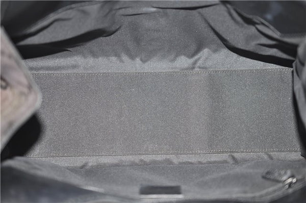 Authentic GUCCI Jumbo GG Jackie Shoulder Bag Canvas Leather 0021067 Black 2922E